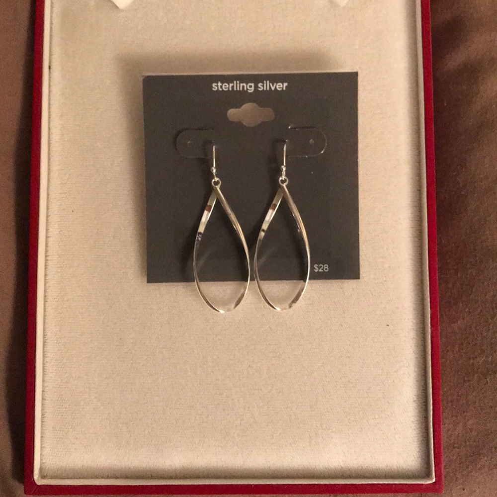 Sterling silver drop earrings